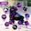 GEEZY (Purple Medium UK 2-4) The Magic Toy Shop Quad Skates Adjustable Purple & Black Roller Skates for Girls & Boys 5