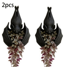 (2pcs) Bat-Shaped Planter, Hanging Planter Featuring "Niche Culture And Practical Gardening, " Serving As Both a Fun Holiday