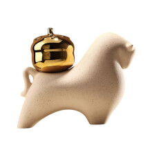 (Persimmon Cow Statue) Incantevole set di mini statuette di animali per la decorazione del tavolo - Collezione creativa per la casa