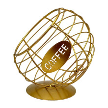 (Gold 12cmx16cm) Robust kaffekapselholder med oppbevaring på skrivebordet, koppbartilbehør