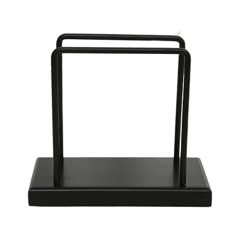 (Black) Vertikal serviettholder i metall, midtpunkt, silkepapirdispenser