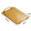 (amber medium) Serviertablett aus Holz mit Griff für Tee, Kaffee, Make-up, dekorative Ablagefläche 2