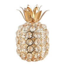 (Pineapple Gold) Statuetta di frutta artificiale, decorazione per la casa, scultura da collezione