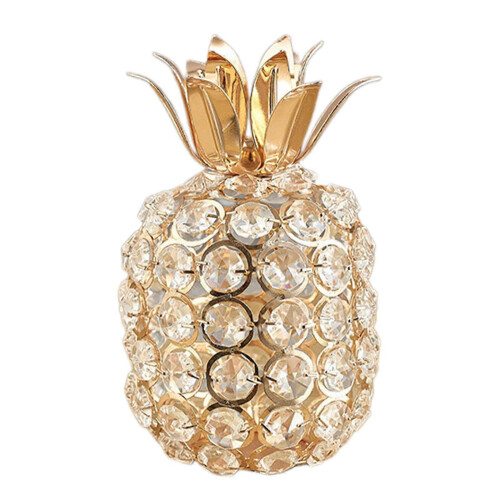 (Pineapple Gold) Kunstig fruktfigurstatue Hjemmedekor Samleobjektskulptur