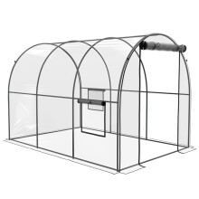 Polytunnel Greenhouse 3x2x2m with Steel Frame