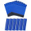 (Blue) 12 Pack Reusable Pool Cover Spring Sleeve Protectors 1