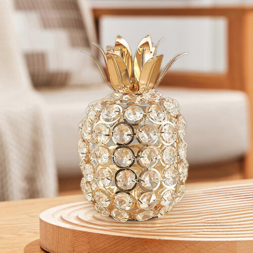 (Pineapple Gold) Kunstig fruktfigurstatue Hjemmedekor Samleobjektskulptur 1