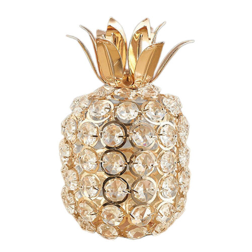 (Pineapple Gold) Kunstig fruktfigurstatue Hjemmedekor Samleobjektskulptur 2