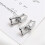 (Silver) U-Shape Pin Link Chain Earrings for Women Dangle Earring Gift 2
