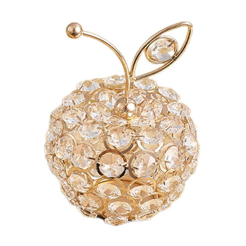 (Apples Gold) Kunstig fruktfigurstatue Hjemmedekor Samleobjektskulptur 1