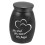 (Black) Pet Memorial Metal Urn Keepsake Box for Dog Cat Ashes Durable Storage Container 5