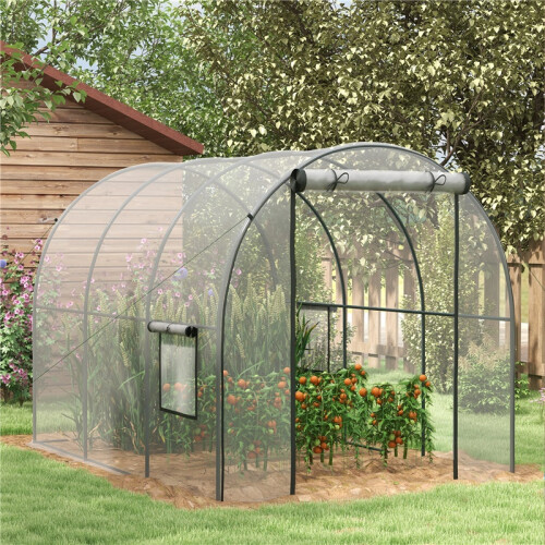 Polytunnel Greenhouse 3x2x2m with Steel Frame 1