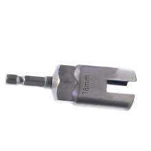 (80mmx18mm) Outil de perçage à fente avec embout papillon électrique de 6,35 mm (1/4 pouce)