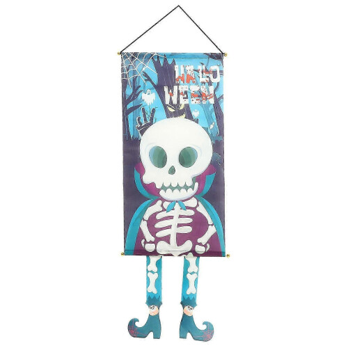 (B, 110X40X0.1CM) Rustikk Halloween-veggdekorasjon 2025