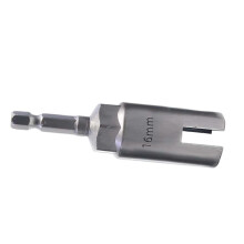 (80mmx16mm) Outil de perçage à fente avec embout papillon électrique de 6,35 mm (1/4 pouce)