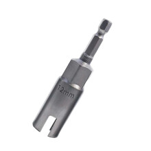 (80mmx12mm) Outil de perçage à fente avec embout papillon électrique de 6,35 mm (1/4 pouce)