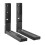 (Black) Extendable Sturdy Wall Mounted Microwave Shelf Bracket Organizer 1