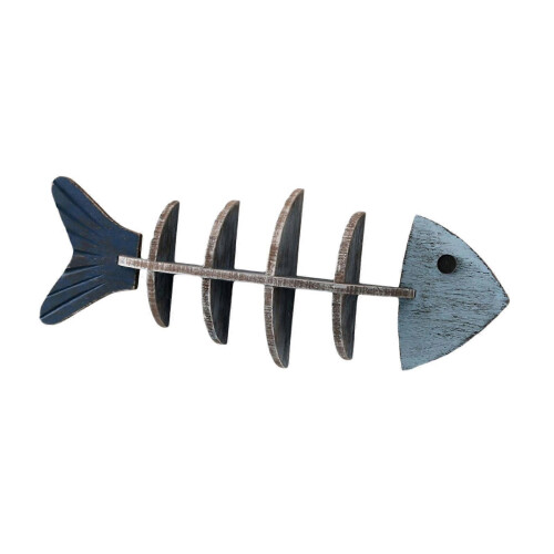 (Flat) Beach Themed Unique Fishbone Shape Wall Shelf Easy to Use House Decor