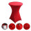 (big red) Four-Way Stretch Tight-Fitted Spandex Round Cocktail Table Cover 1