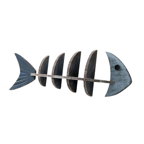 (Pointed) Beach Themed Unique Fishbone Shape Wall Shelf Easy to Use House Decor