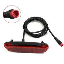 (Waterproof Connector, CHINA) Fanale posteriore di sicurezza a LED da 36V/48V per ebike, monopattini elettrici e accessori per biciclette elettriche.
