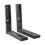 (Black) Extendable Sturdy Wall Mounted Microwave Shelf Bracket Organizer 4