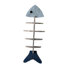 (Vertical) Beach Themed Unique Fishbone Shape Wall Shelf Easy to Use House Decor