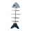 (Vertical) Beach Themed Unique Fishbone Shape Wall Shelf Easy to Use House Decor 1
