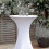 (black) Four-Way Stretch Tight-Fitted Spandex Round Cocktail Table Cover 4