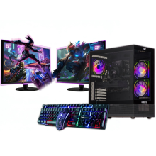 Gaming PC Bundle Dual Monitor|Core i7|GTX 750 4GB|16GB RAM|128GB +1TB