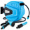 AREBOS AREBOS 30 m Swivel Wall Hose Reel with Locking Stop - Automatic Rewind, Includes Wall Bracket, Blue 1