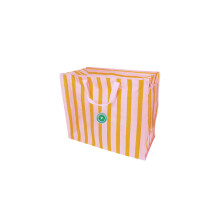 Rex London Riesentasche Pink With Orange Stripe