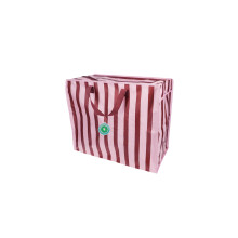 Rex London Riesentasche Pink With Brown Stripe