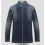(blue1, M) Premium Men's Slim Fit Denim Jacket with Leather Patchwork Details 25-26 3