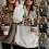 (White, M) Women's Cozy Leopard Print Plush Hoodie with Pockets and Adjustable Drawstring 2