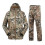 (mountain python, L) Taktisches Softshell-Jagdset für Herren, wasserdichte Windjacke und Hose im Tarnmuster 3