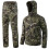 (mountain python, L) Taktisches Softshell-Jagdset für Herren, wasserdichte Windjacke und Hose im Tarnmuster 4