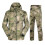 (black python, M) Taktisches Softshell-Jagdset für Herren, wasserdichte Windjacke und Hose im Tarnmuster 5