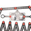 (16 fold) Règle de mesure pliable multi-angles réglable avec outil de gabarit perforé 2
