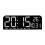 (White) Big Wall Mount LED Digital Clock with Date Week Temperature Huge Timer 1