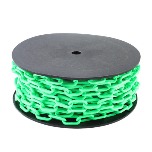 (Green) Easy-Cut High-Visibility PP Safety Barrier Chain Links Caution Security