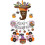 (Set one) Halloween Spider Pumpkin Pull Flag Balloon Set 2 Pack Black Pink White Orange Decor 4