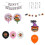 (Set one) Halloween Spider Pumpkin Pull Flag Balloon Set 2 Pack Black Pink White Orange Decor 5