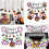 (Set two) Halloween Spider Pumpkin Pull Flag Balloon Set 2 Pack Black Pink White Orange Decor 2