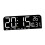 (White) Big Wall Mount LED Digital Clock with Date Week Temperature Huge Timer 5
