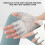 (White, L) Fingerless Weight Lifting Gloves for Men Multi-function Ventilated Half Finger Gym Workout 3