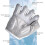 (White, S) Fingerless Weight Lifting Gloves for Men Multi-function Ventilated Half Finger Gym Workout 3