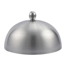 (Style C, 14cmx7cm) Universelle Edelstahl-Staubschutzhaube für Gerichte und Käse zum Übergießen