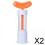 (2 Pcs) Heavy Duty 3x Garlic Press Mincer Grinder Crusher Tool 5
