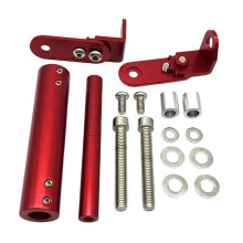(Red) Universal Motorcycle Navigation Mount Bracket Adjustable Replacement Parts Accessories